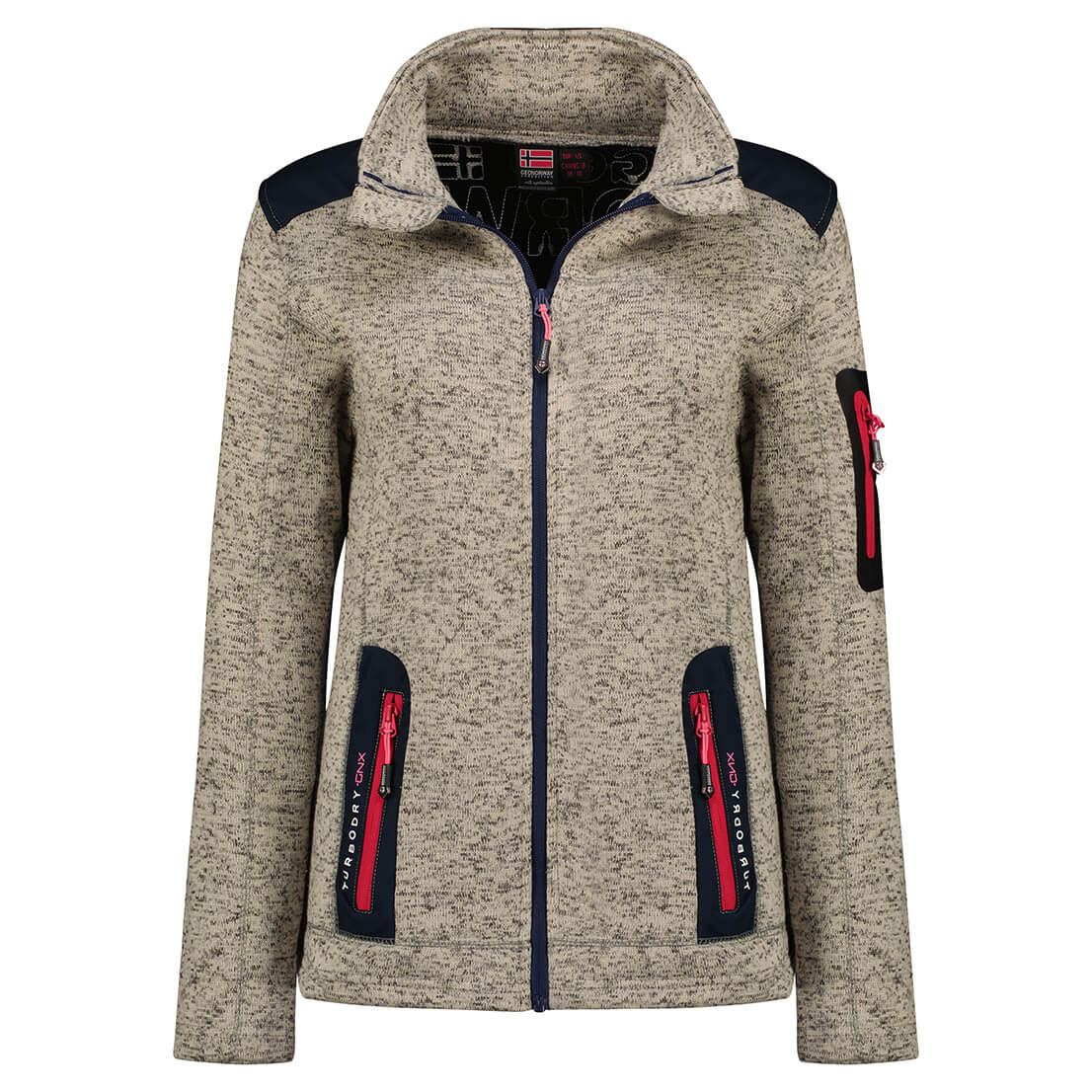 Ženska polar jakna TEBELLE Siva