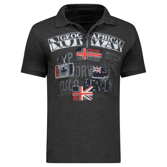 Dječja polo majica KEMPORIO Tamno siva