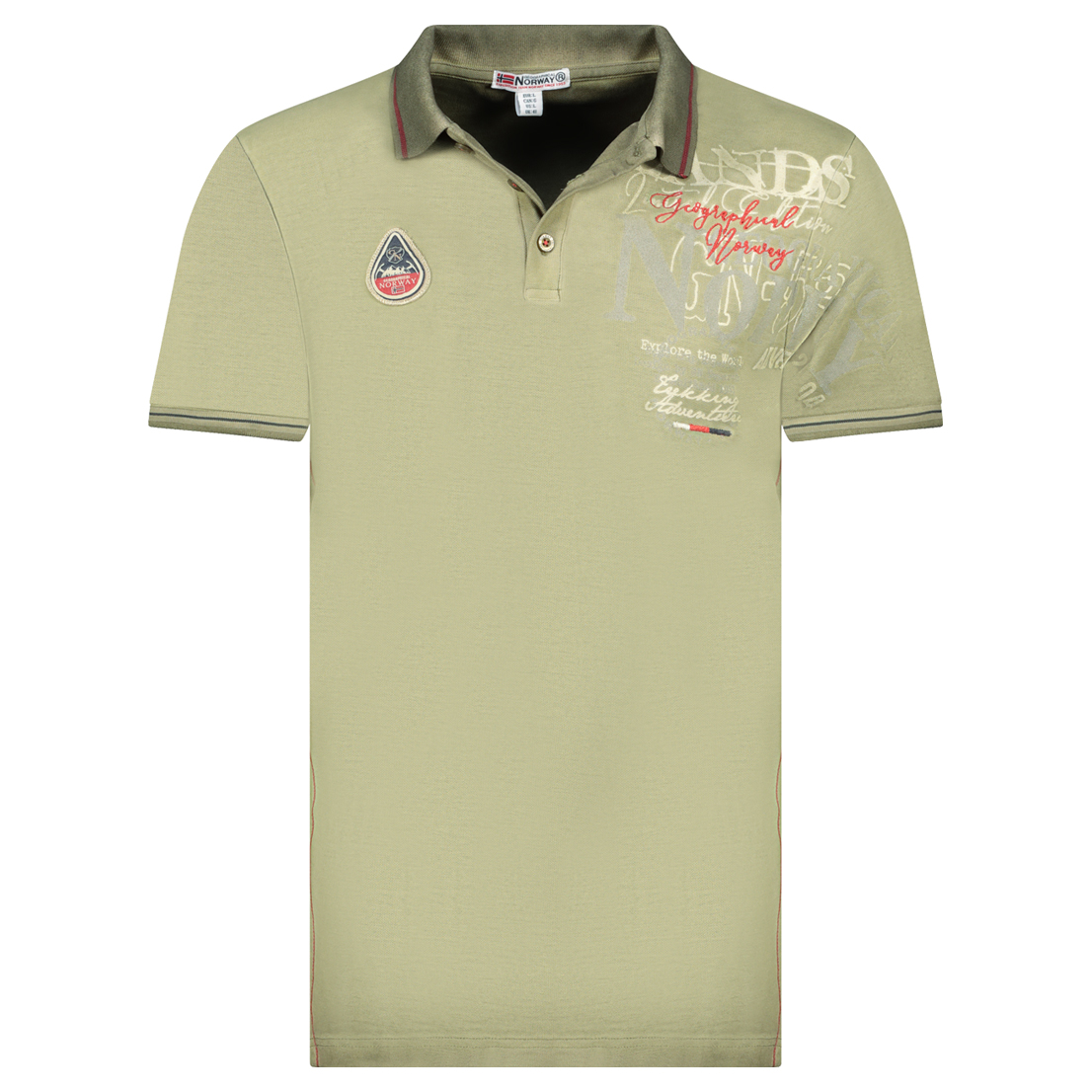 Muška polo majica KADVENTURE Kaki