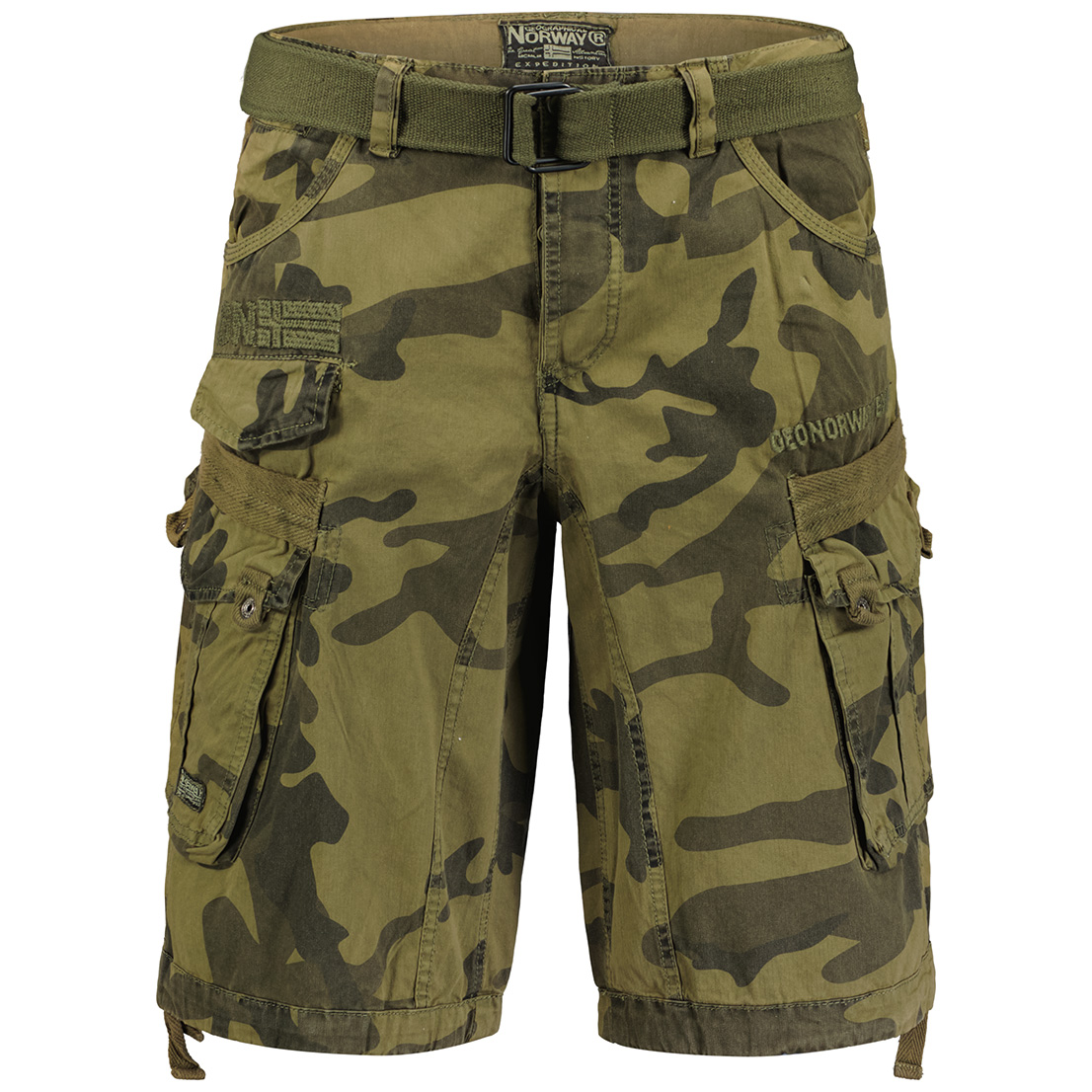 Muške bermude PANORAMIQUE CAMO Kaki