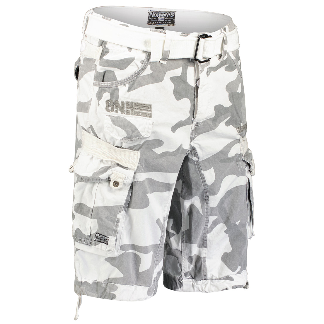 PANORAMIQUE NEW CAMO MEN 063-WHITE-c Muške bermude PANORAMIQUE CAMO Bijela - Slika 2