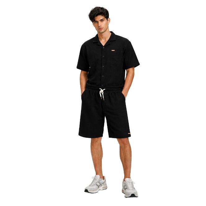 PIFEL DB BLACK MEN 254-BLACK-a Muške bermude PIFEL Crna - Slika 2